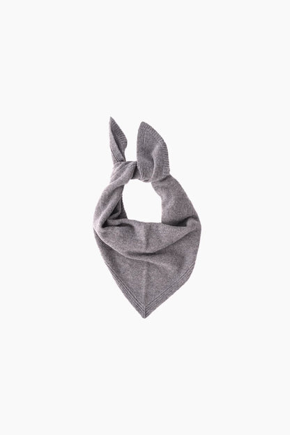 Bandana z kaszmiru i merino Breeze Light Grey Melange LIGHT GREY MELANGE