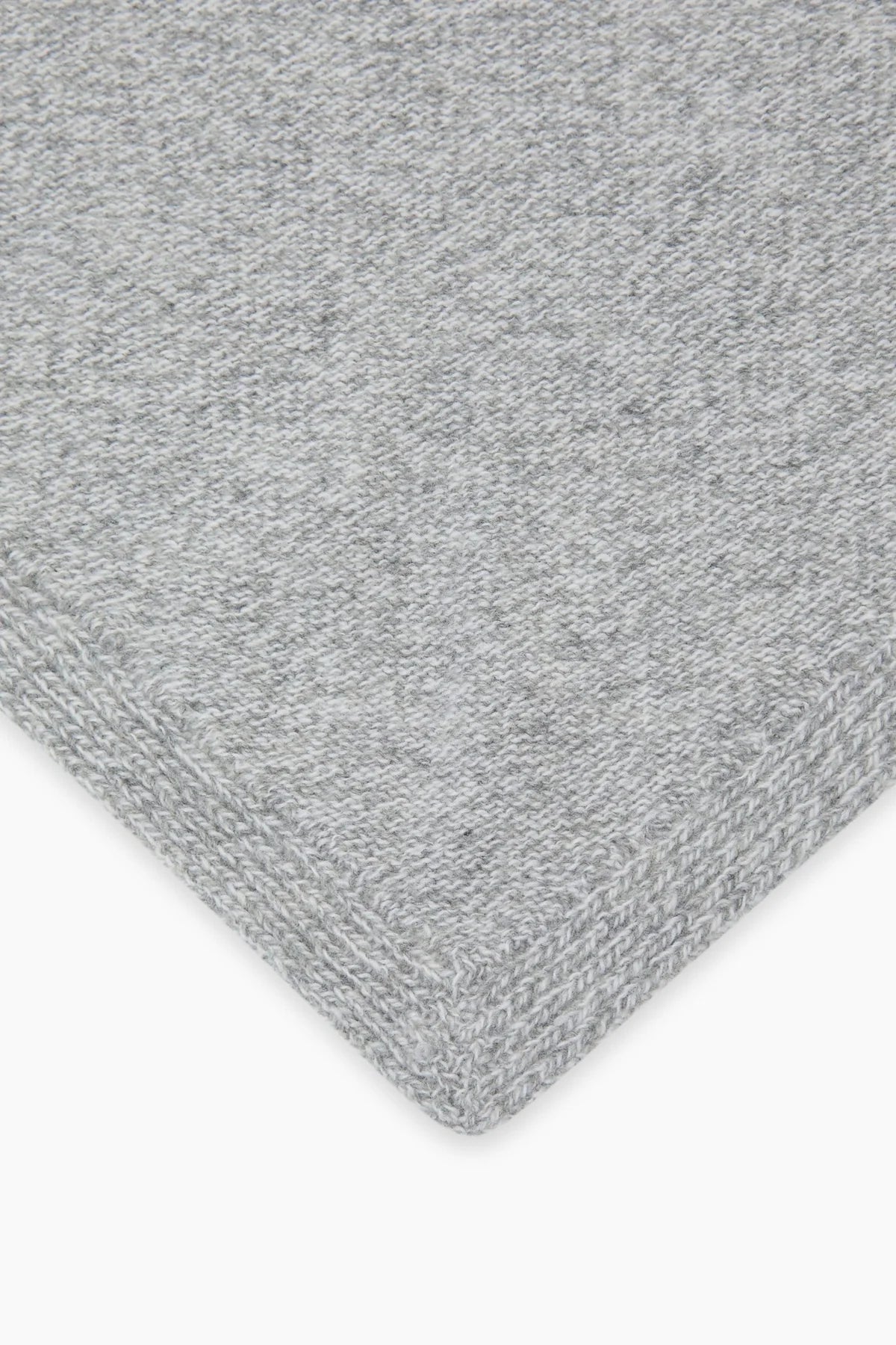 Bandana Breeze gris clair chiné cachemire et mérinos LIGHT GREY MELANGE