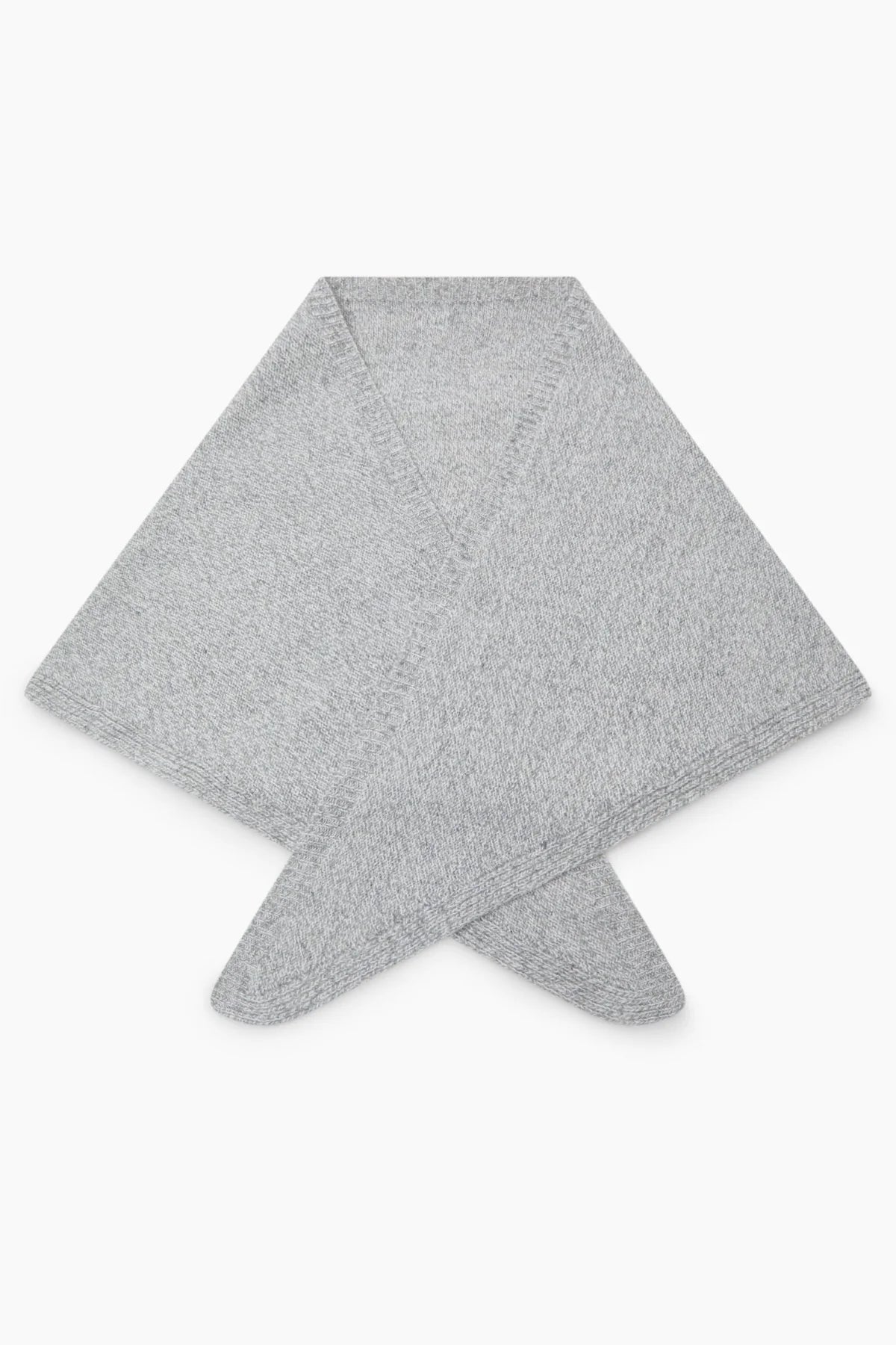 Bandana z kaszmiru i merino Breeze Light Grey Melange