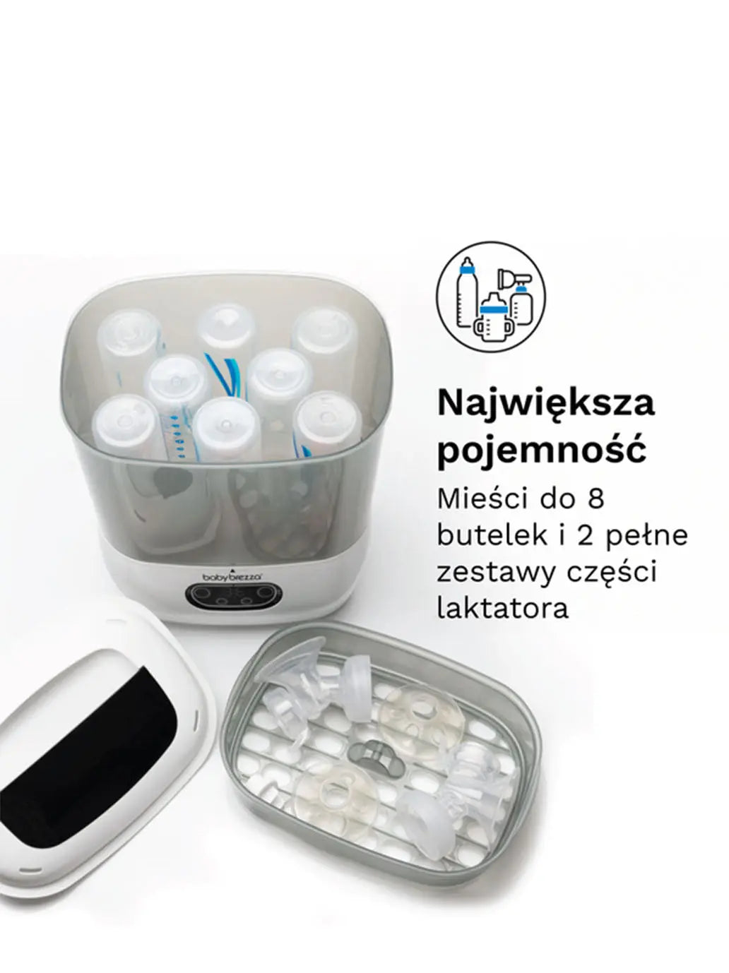 Sterylizator i suszarka do butelek Sterilizer Dryer Advanced Baby Brezza BÉBÉ Concept 