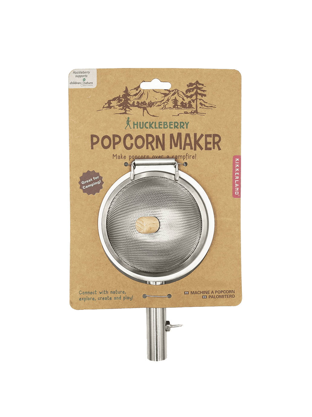 Garnek biwakowy Huckleberry Popcorn Maker Kikkerland BÉBÉ Concept 