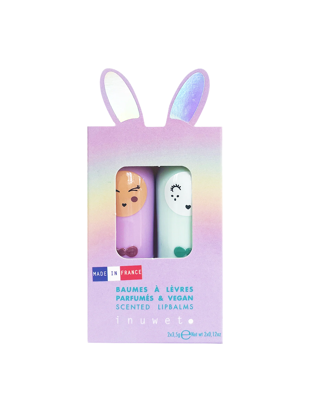 Zestaw balsamów do ust Duo Inuwet BÉBÉ Concept 