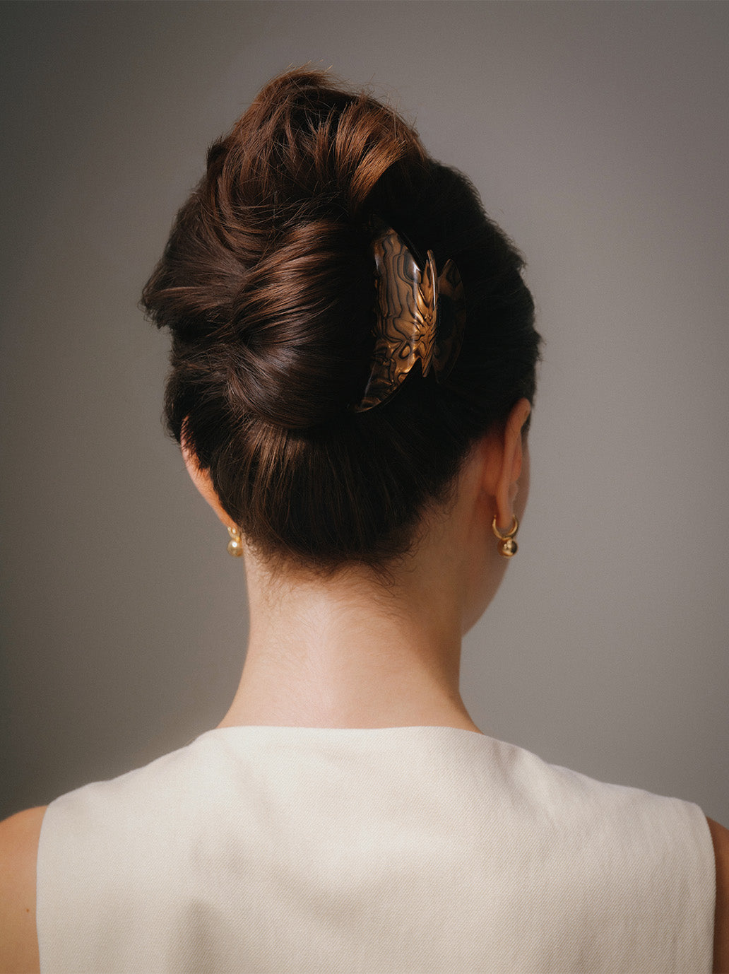 Klamra The Hair Claw nº2 MOCHA PEARL