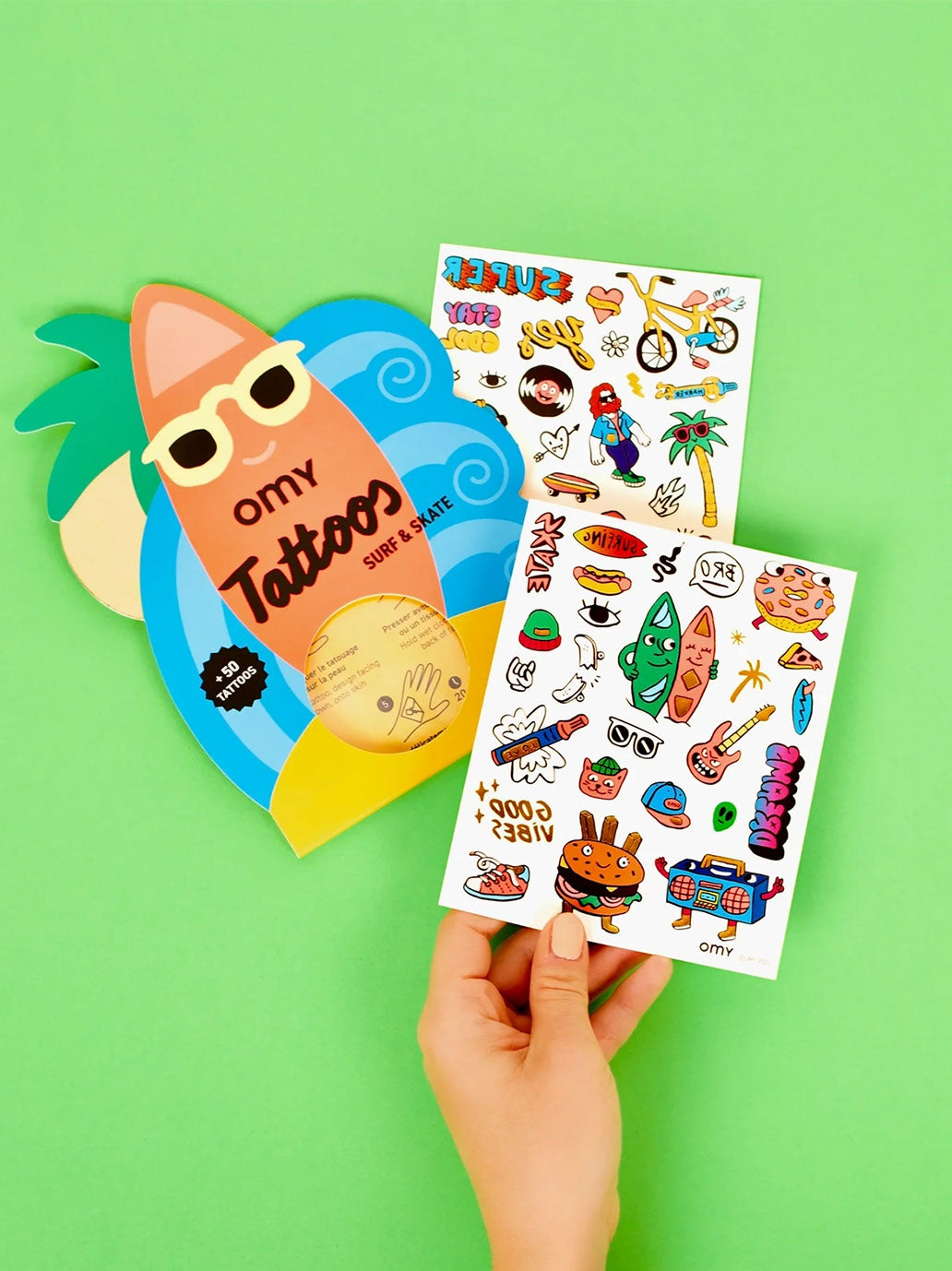 Zmywalne tatuaże dla dzieci OMY BÉBÉ Concept 