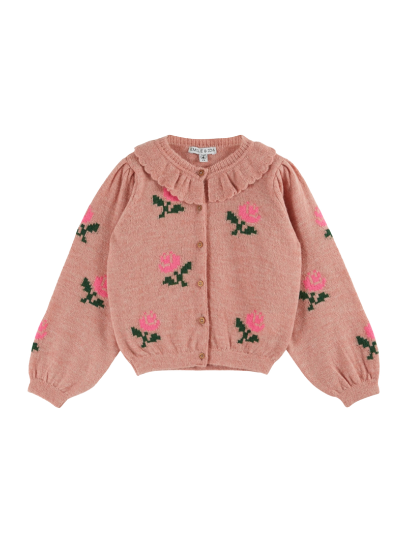 Sweter Flower cardigan Emile et Ida BÉBÉ Concept 