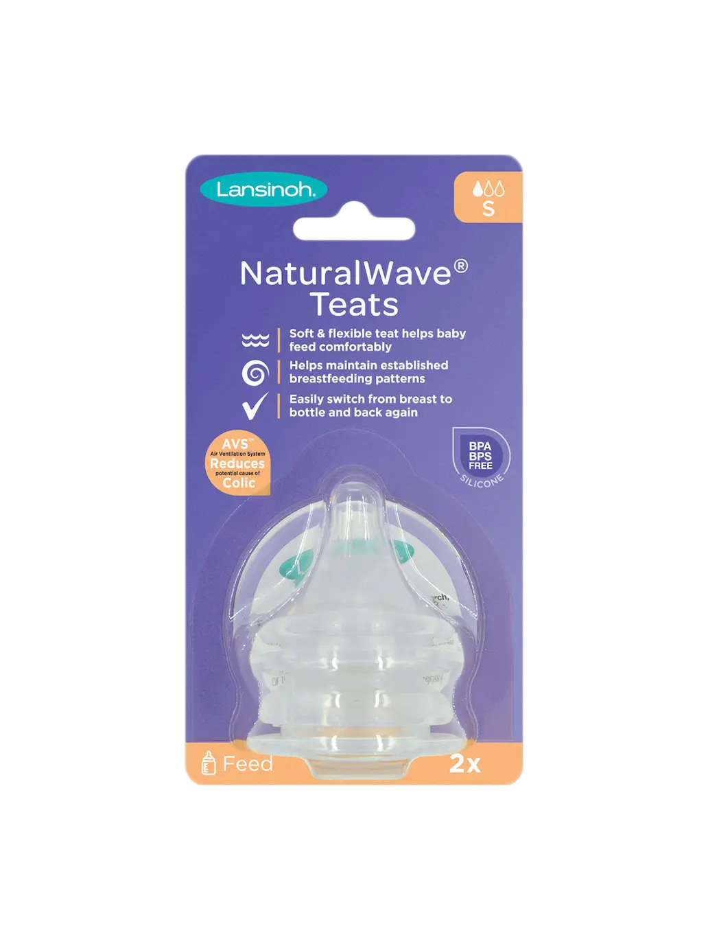 smoczki do szklanej butelki Lansinoh Natural Wave® 2 szt Lansinoh BÉBÉ Concept