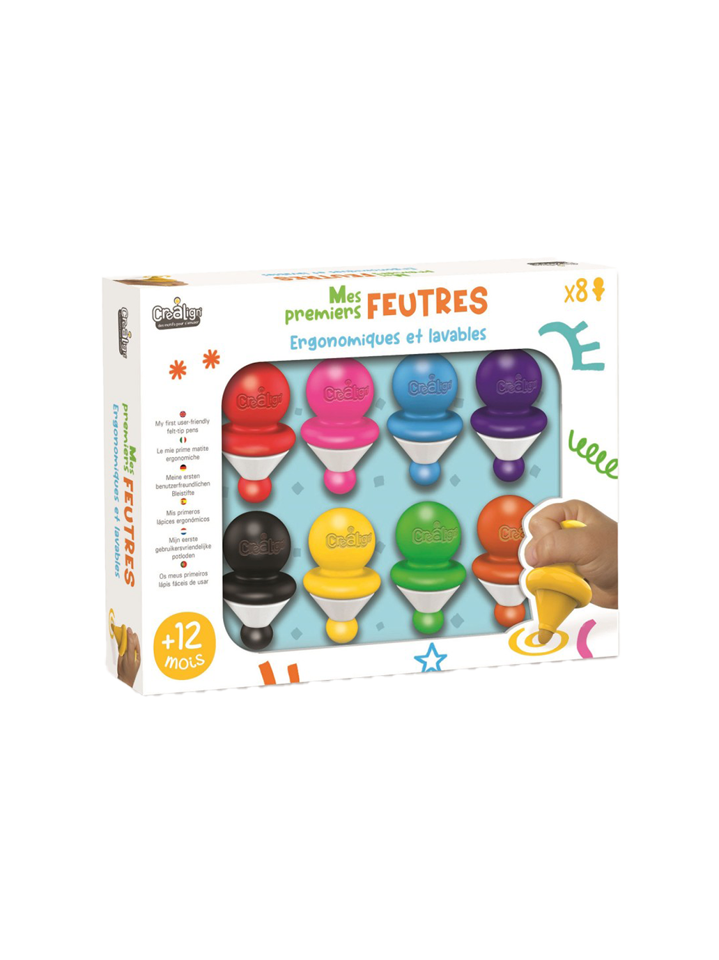 pierwsze flamastry dla dzieci Crealign BÉBÉ Concept 