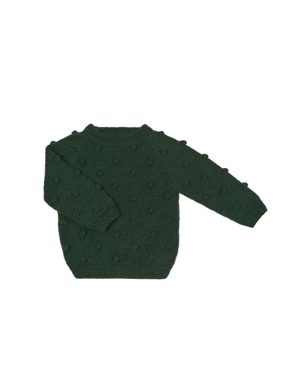 sweterek popcorn z wełny merino Mille Family BÉBÉ Concept