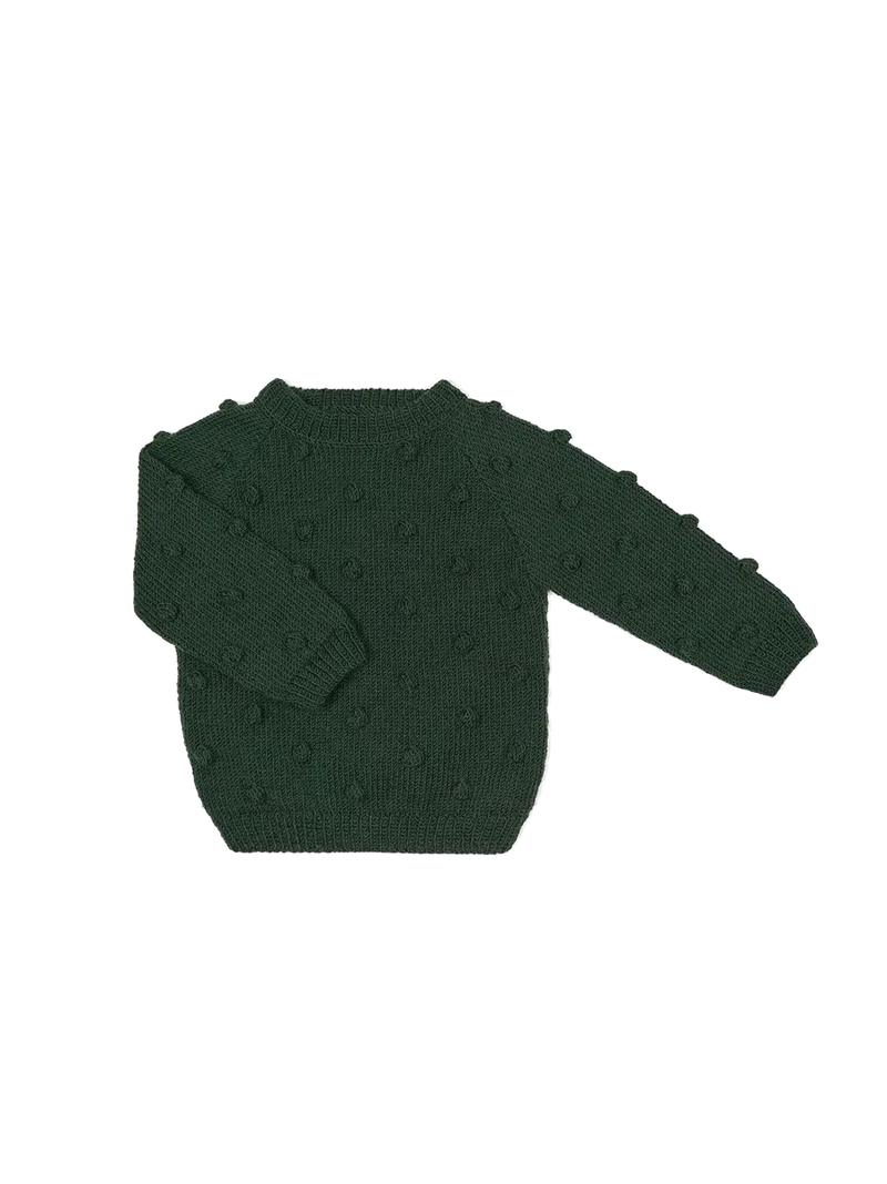 sweterek popcorn z wełny merino Mille Family BÉBÉ Concept