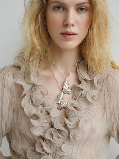 Naszyjnik z medalionem Butterfly Locket MAAR BÉBÉ Concept 