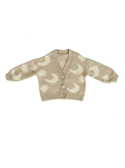 Kardigan Abstract Neutral Moon Star Claude&amp;Co BÉBÉ Concept 