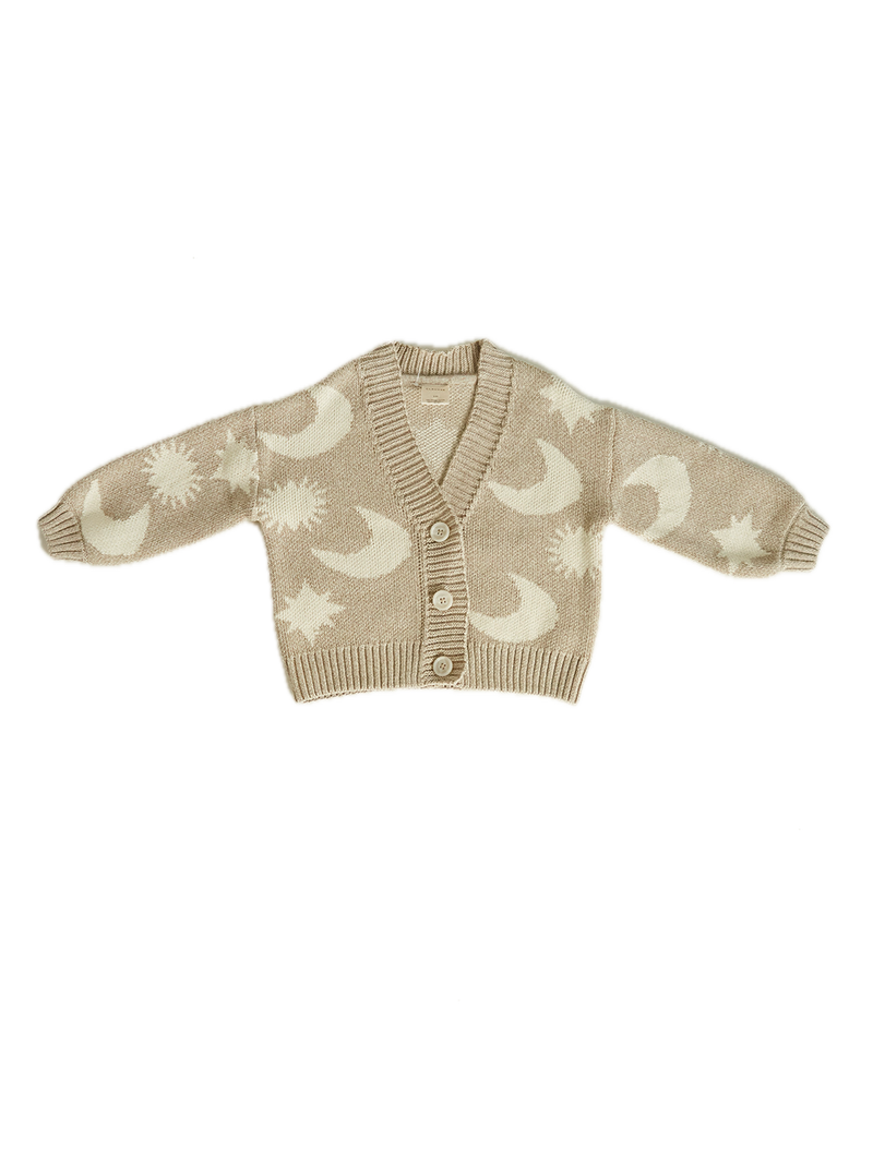 Kardigan Abstract Neutral Moon Star Claude&Co BÉBÉ Concept 