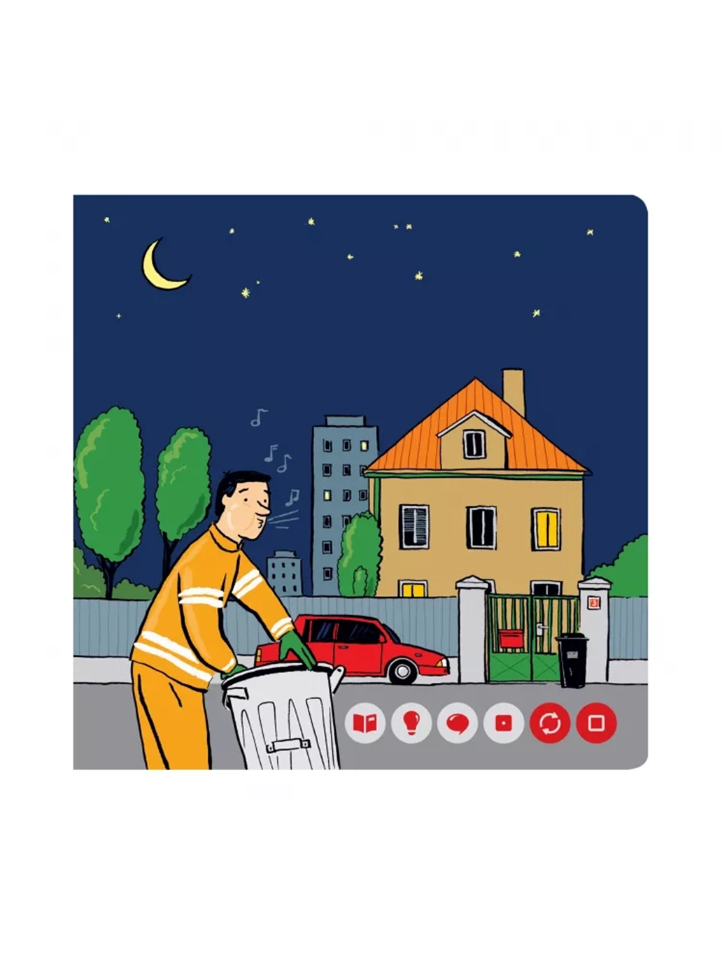 Śmieciarze. Mini książka interaktywna Albi BÉBÉ Concept 