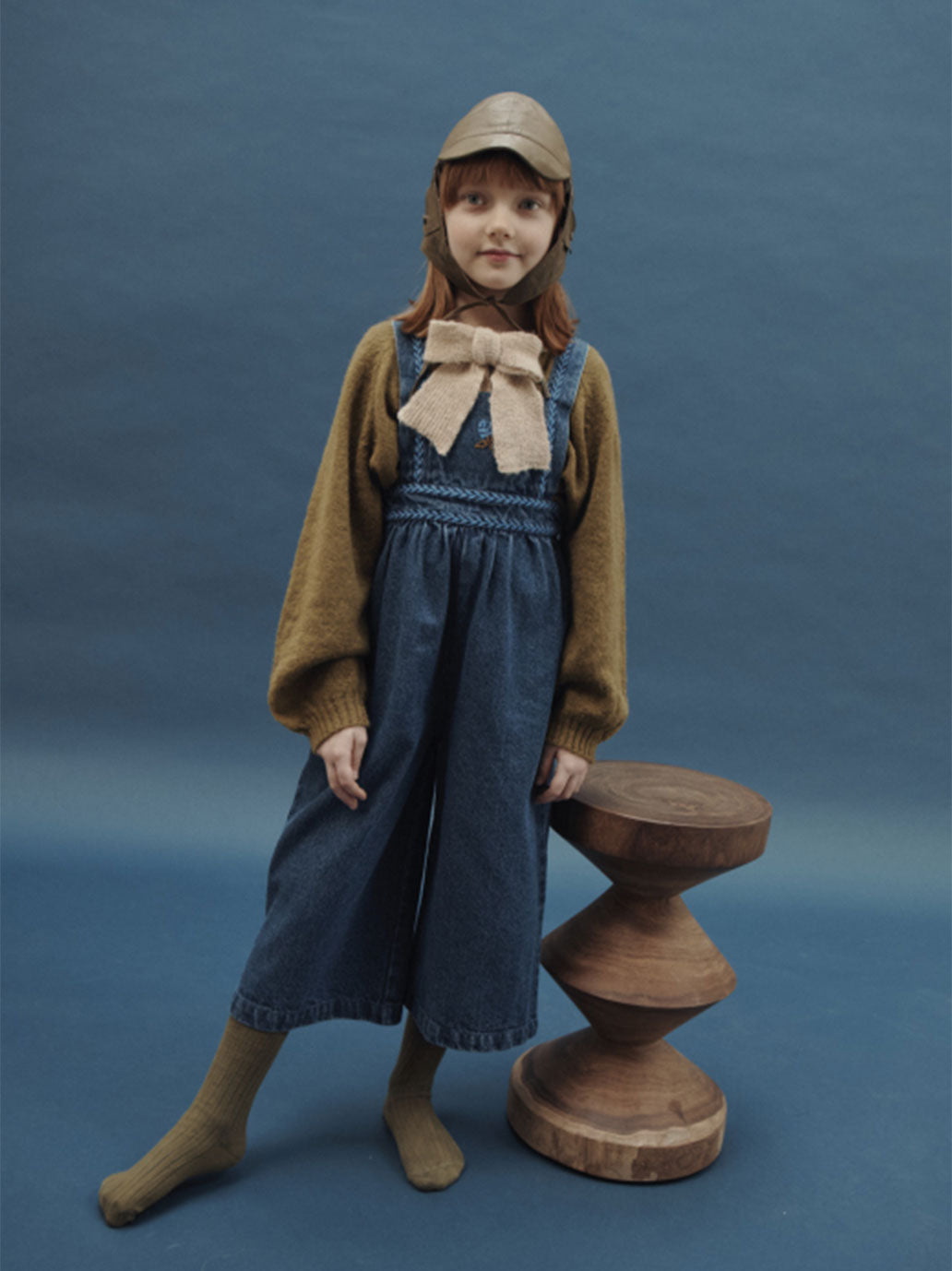 Spodnie Embroidered denim overalls Emile et Ida BÉBÉ Concept 