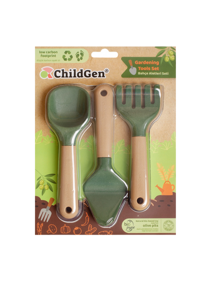 Zestaw zabawkowych narzędzi ogrodowych z bio plastiku ChildGen BÉBÉ Concept 