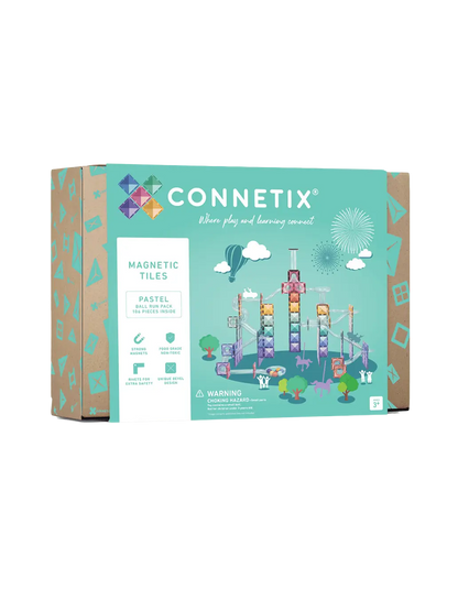 Klocki magnetyczne kulodrom Pastel Ball Run Pack Connetix BÉBÉ Concept 