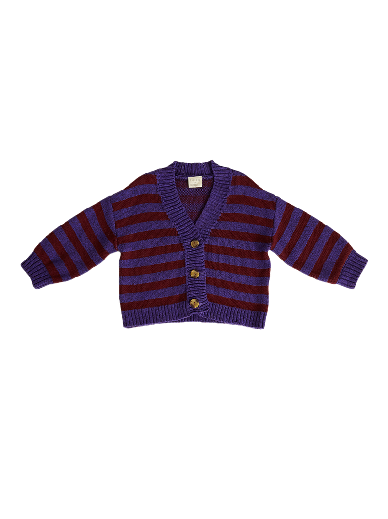 Kardigan Eben Purple Stripe Cardigan Claude&Co BÉBÉ Concept 