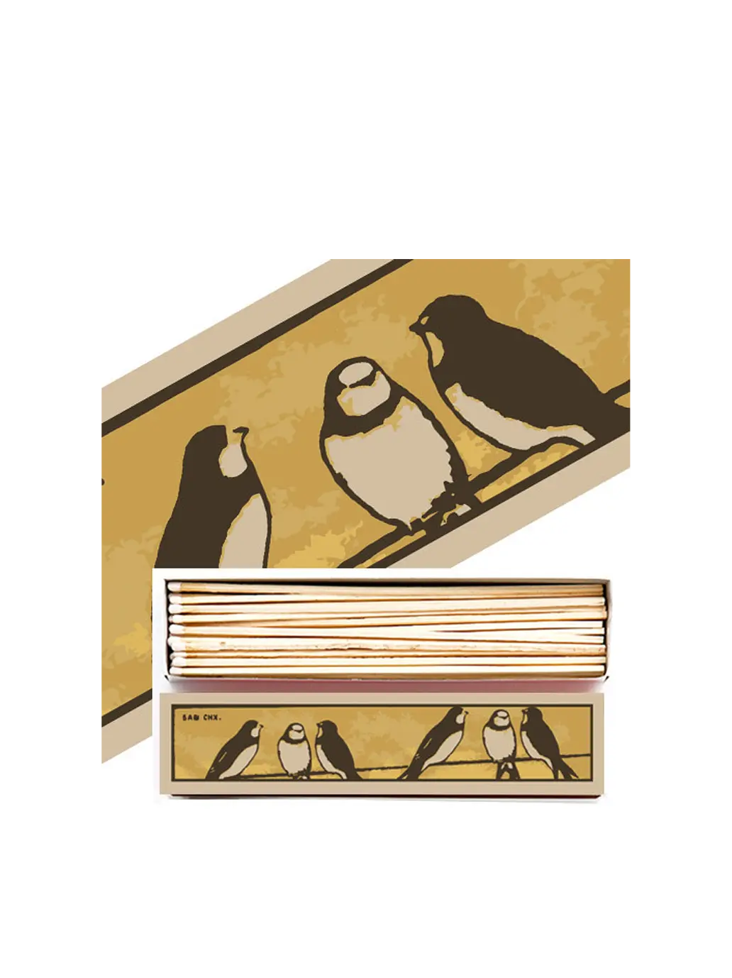 długie zapałki w ozdobnym pudełku Archivist Gallery BÉBÉ Concept