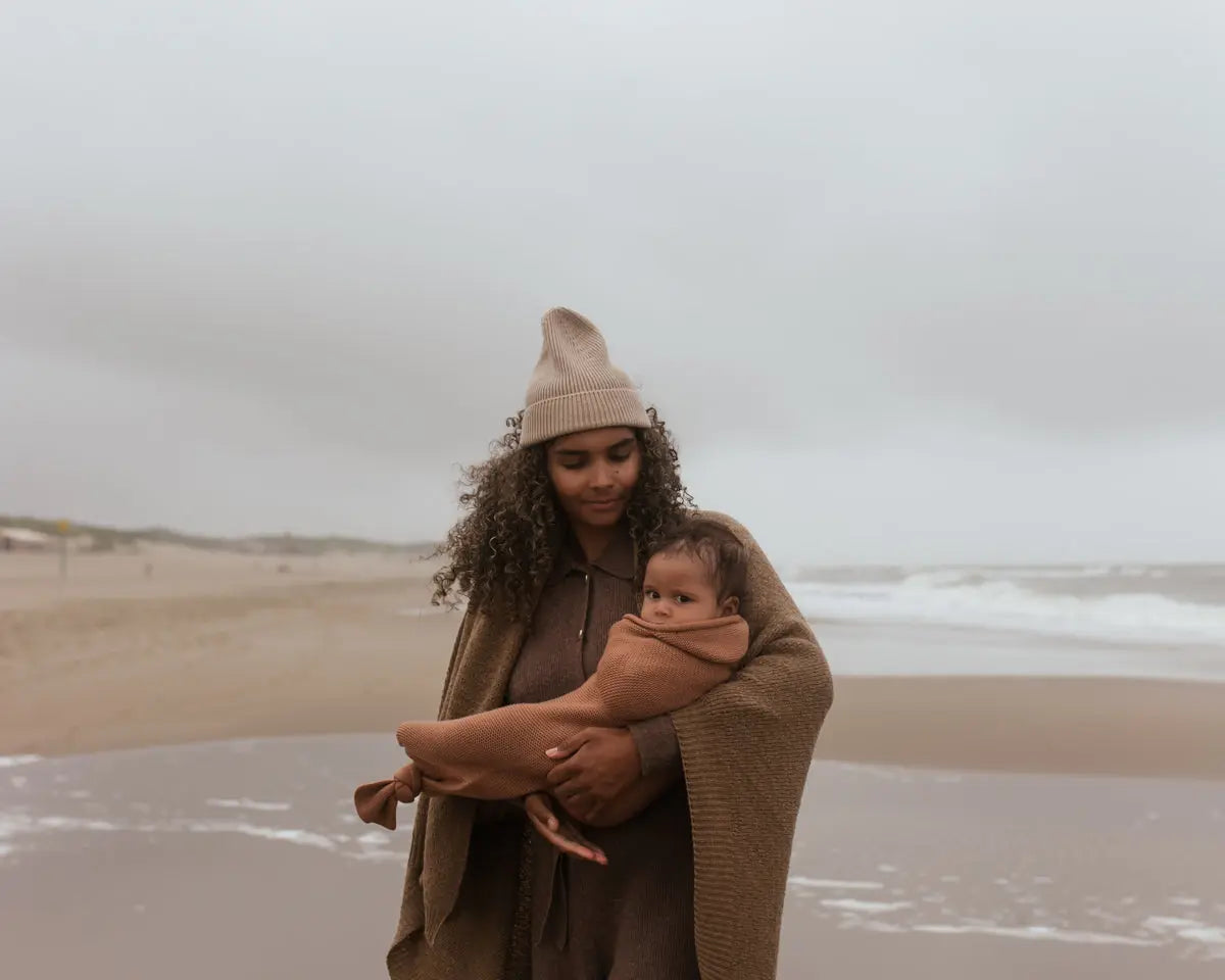 Kokon niemowlęcy z wełny merino Hvid BEBE Concept 