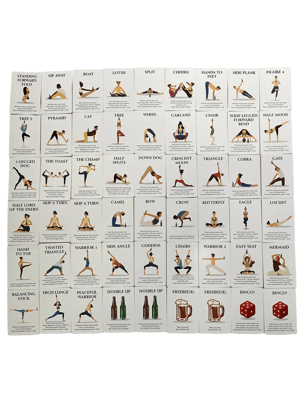 Gra towarzyska Beer Yoga Kikkerland BÉBÉ Concept 