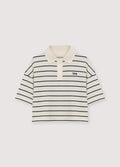 Acacia Woman Polo Ecru Stripes The New Society BEBE Concept 