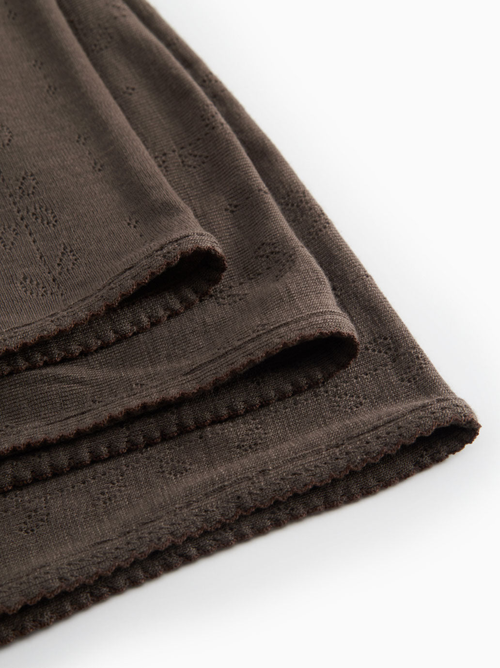 Kocyk niemowlęcy z wełny merino Alida Pointelle MarMar Copenhagen BÉBÉ Concept 