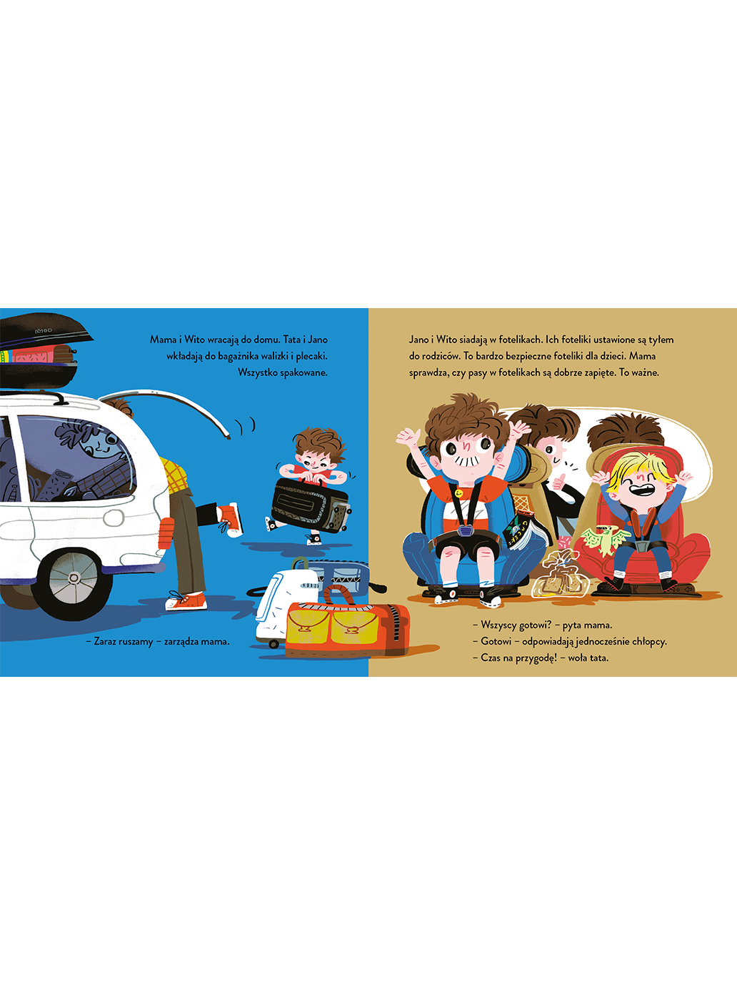 Jano i Wito. Jadą autem Wydawnictwo Mamania BÉBÉ Concept 