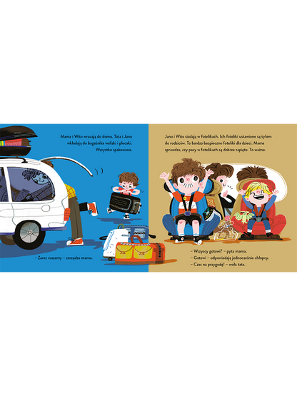 Jano i Wito. Jadą autem Wydawnictwo Mamania BÉBÉ Concept 
