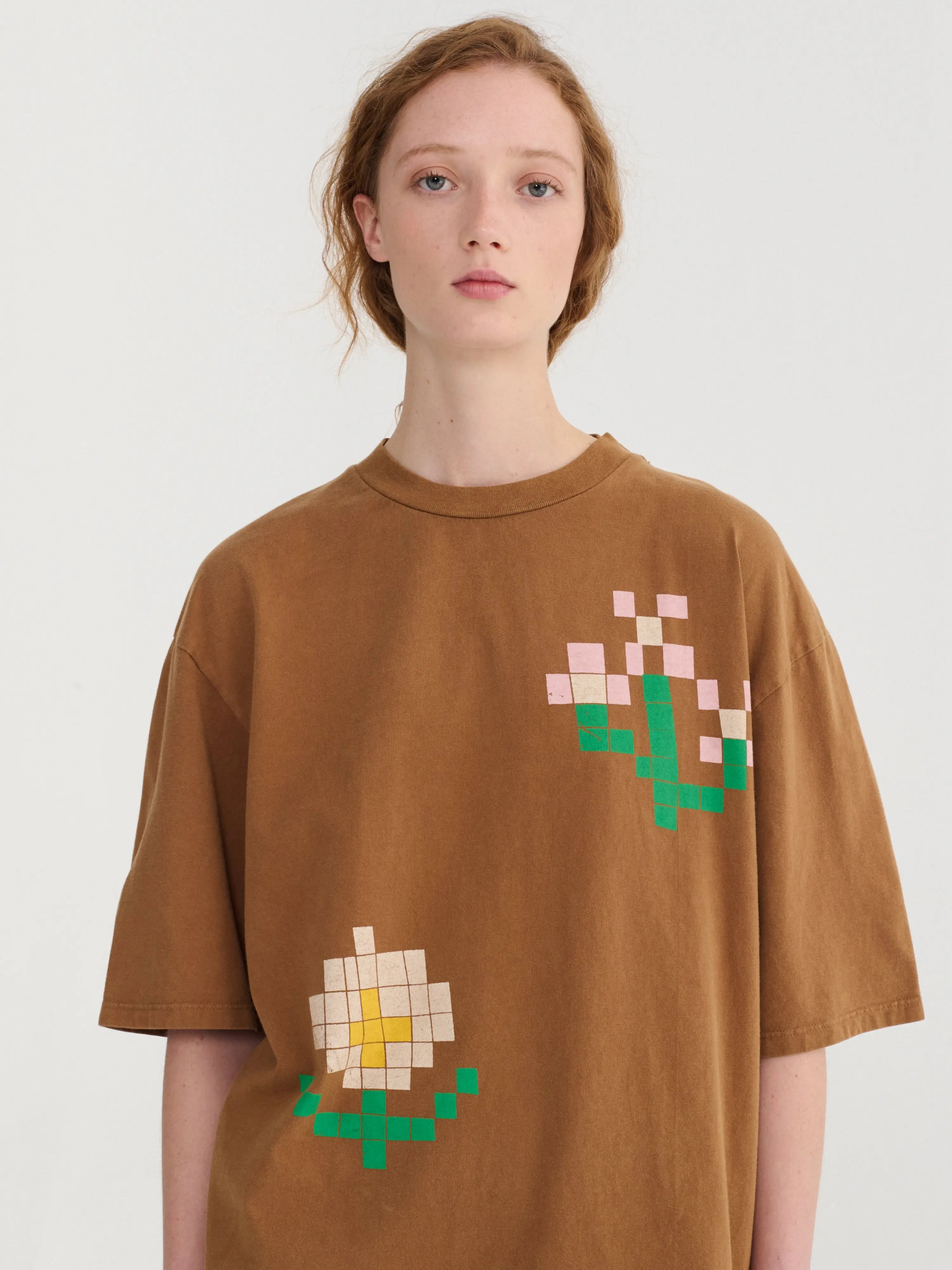 Pixel Flowers oversize T-shirt Bobo Choses BEBE Concept 
