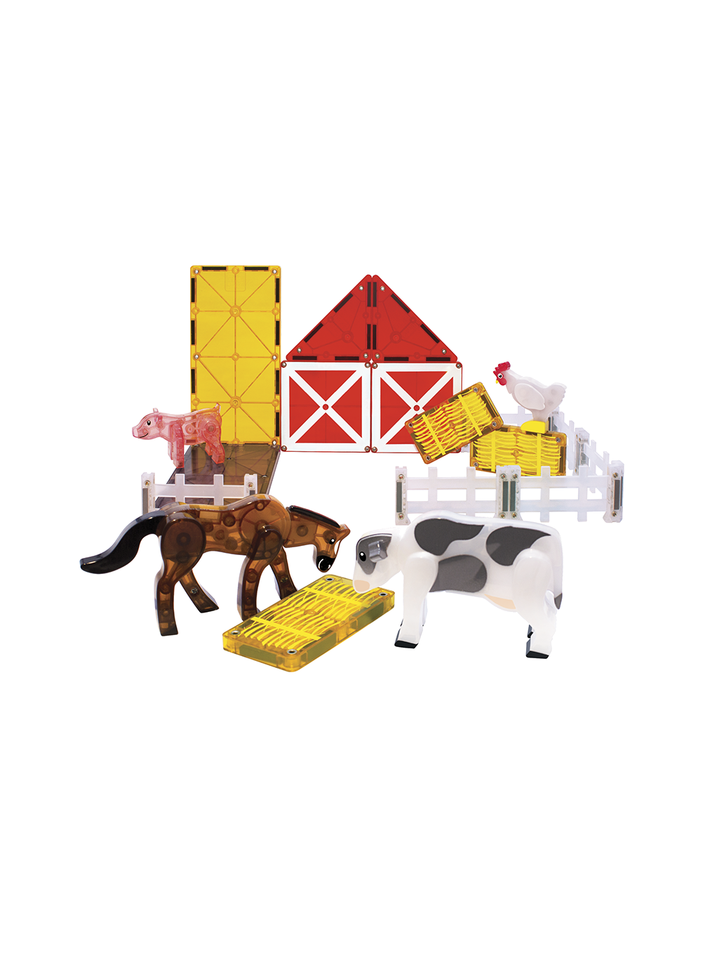 Klocki magnetyczne Farm Animals 25 el. Magna-Tiles BÉBÉ Concept