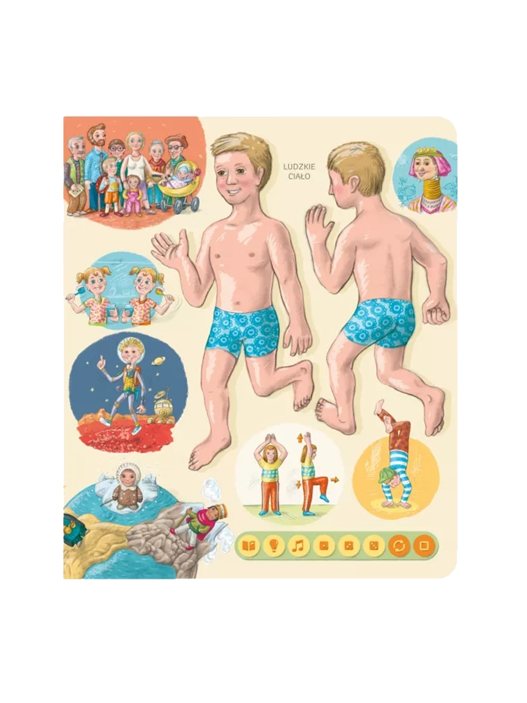Ciało człowieka. Książka interaktywna Albi BÉBÉ Concept 