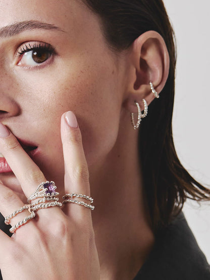 Pierścionek Lasso Mini SILVER