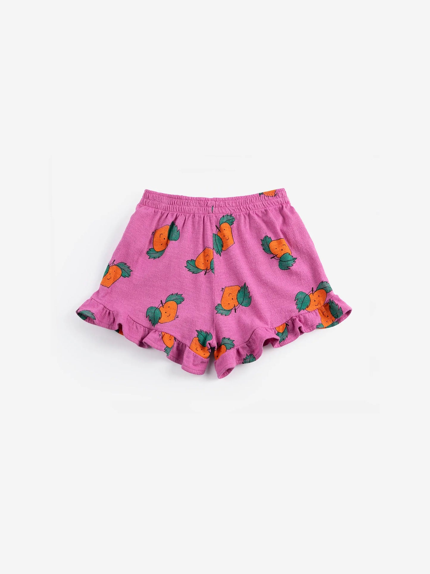 Tangerine all over ruffled shorts Bobo Choses BEBE Concept 