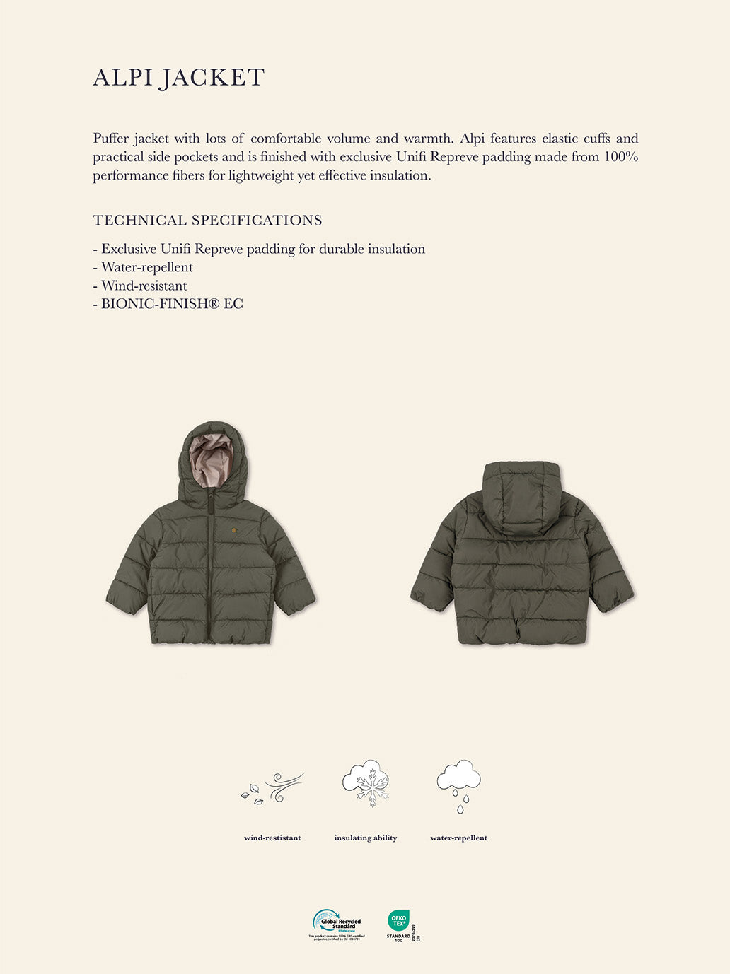 Kurtka zimowa Alpi jacket Konges Slojd BÉBÉ Concept 