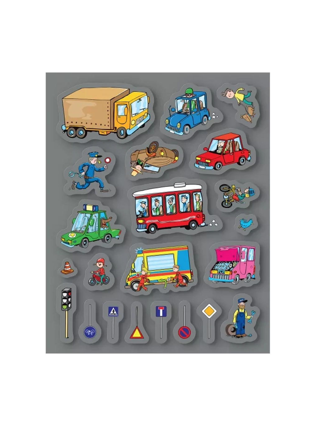 Zeszyt z naklejkami: Transport Albi BÉBÉ Concept 