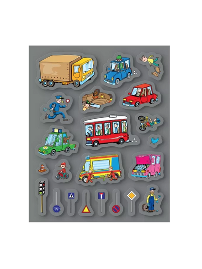 Zeszyt z naklejkami: Transport Albi BÉBÉ Concept 