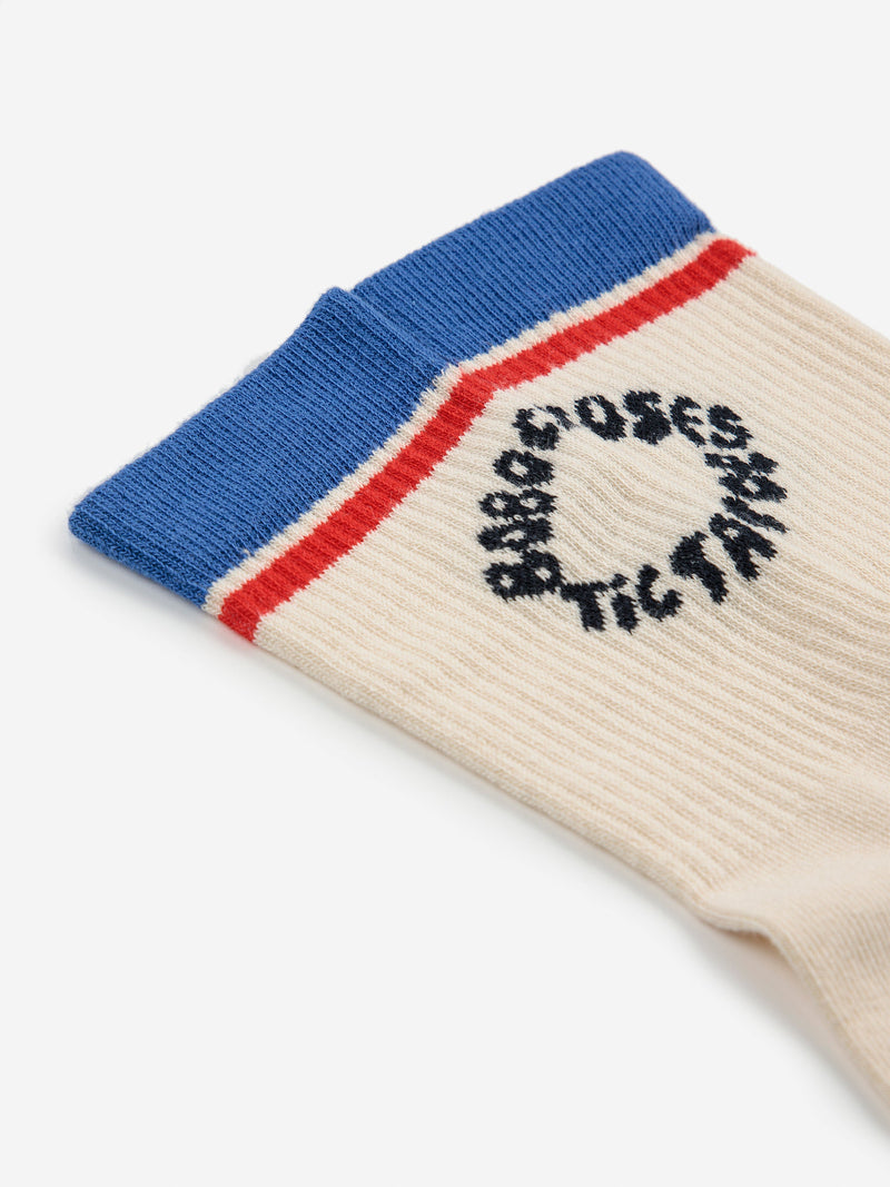 Tic Tac Toe color block long socks Bobo Choses BÉBÉ Concept 