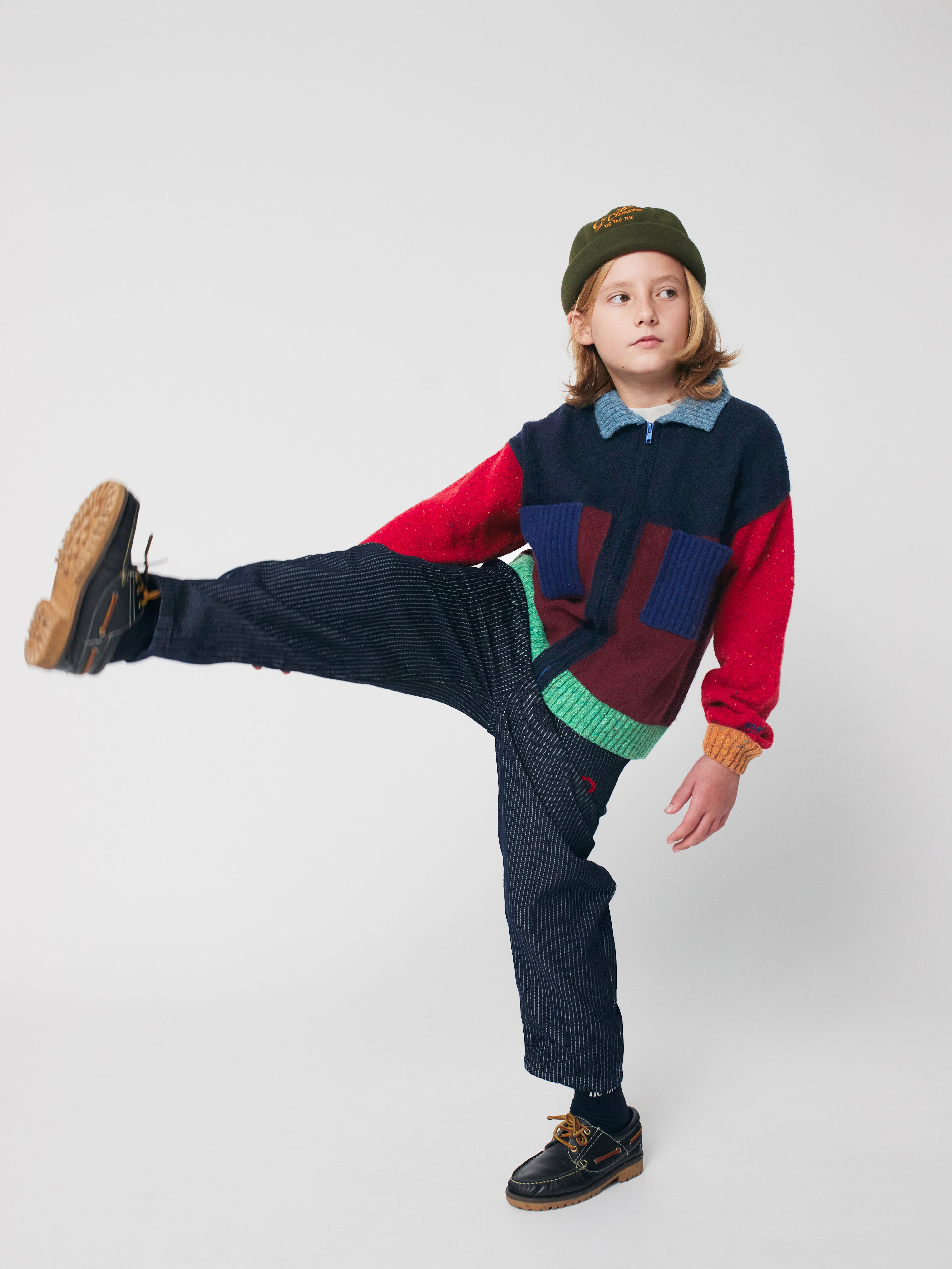 Tic Tac Toe denim pants Kids Bobo Choses BÉBÉ Concept 