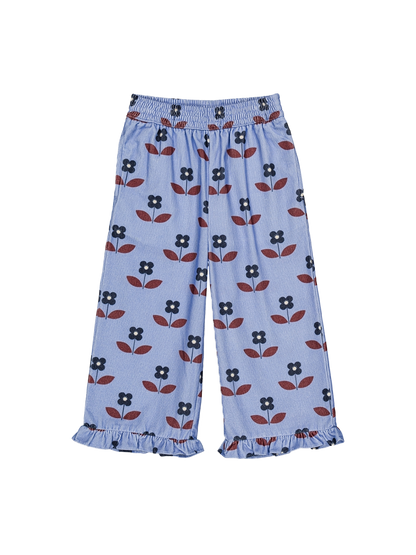 Spodnie Malika pants Flora blue Hello Simone BÉBÉ Concept 