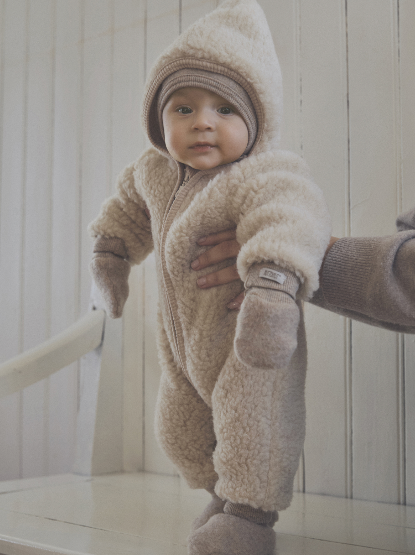 Kombinezon merino Wool Teddy Huttelihut BÉBÉ Concept 