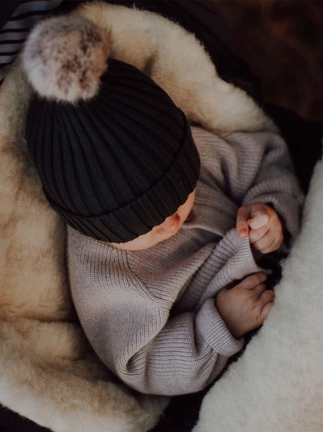 Powiększany śpiworek z wełną do wózka iGrow Aspen Zaffiro BÉBÉ Concept