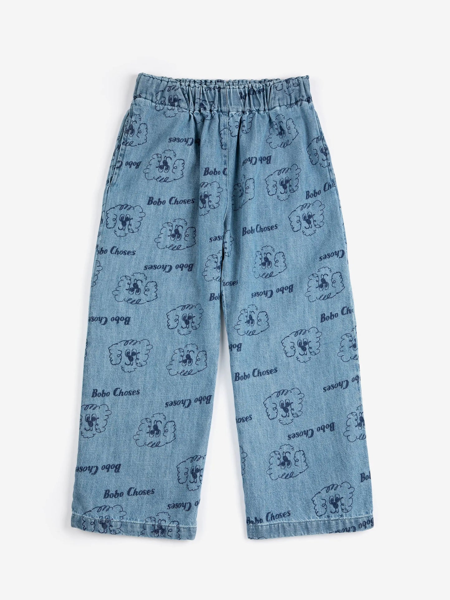 Spodnie Pickles The Dog all over light denim pants Bobo Choses BEBE Concept 