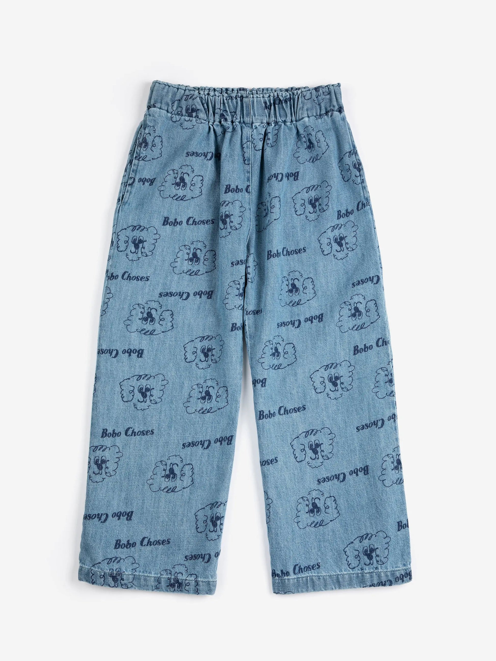 Spodnie Pickles The Dog all over light denim pants Bobo Choses BEBE Concept 