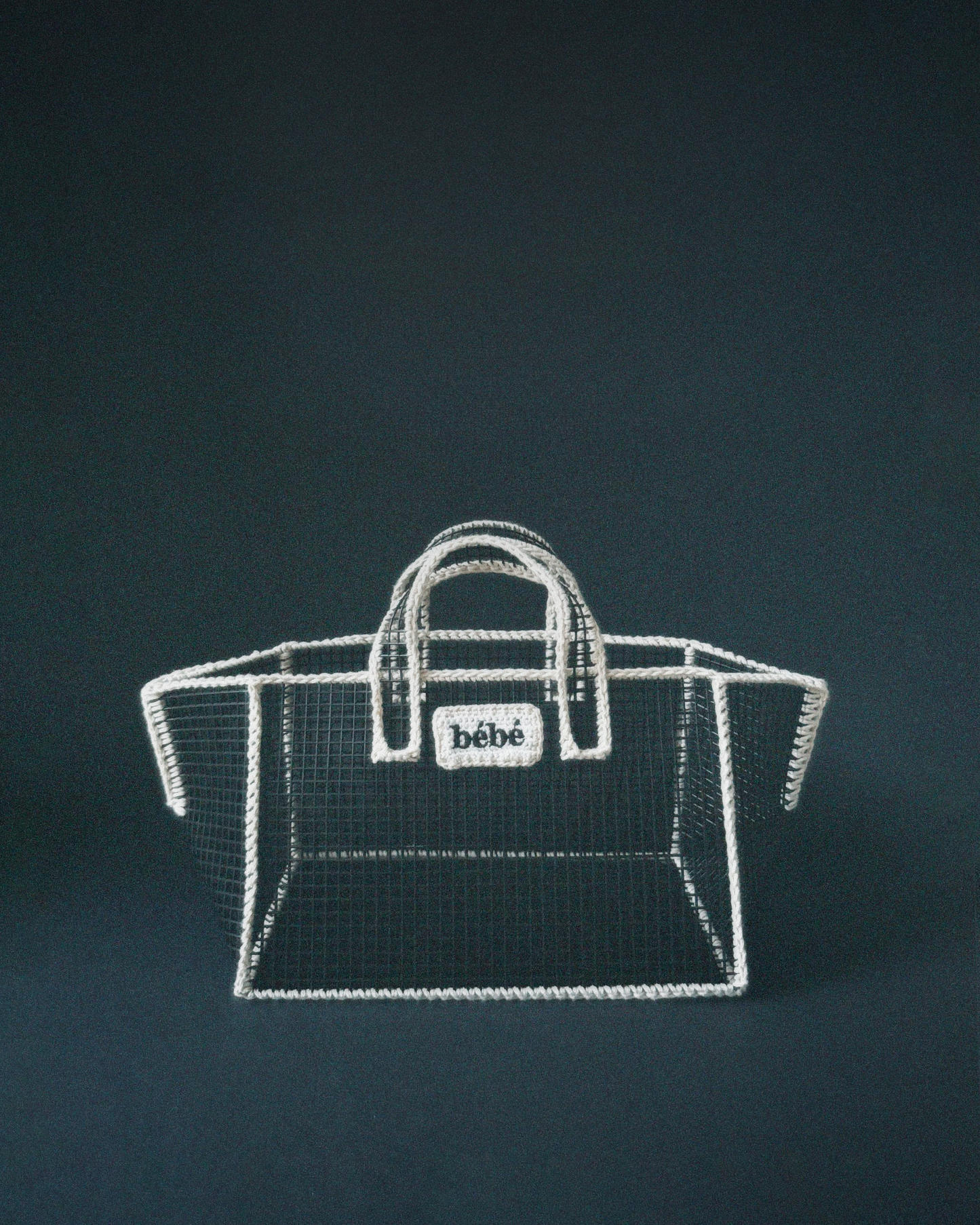 BÉBÉ Limited Candy Basket Black Ecru bébé concept BÉBÉ Concept 