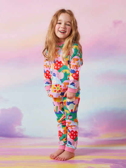 Kolorowa piżama dziecięca Halcyon Nights BÉBÉ Concept 
