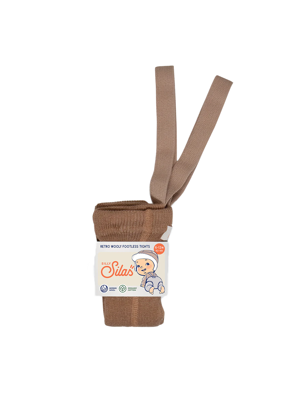 legginsy z wełną merino na szelkach w stylu vintage Silly Silas BÉBÉ Concept