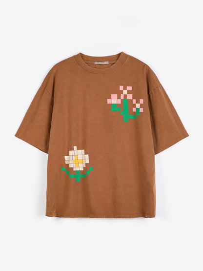 Pixel Flowers oversize T-shirt Bobo Choses BEBE Concept 
