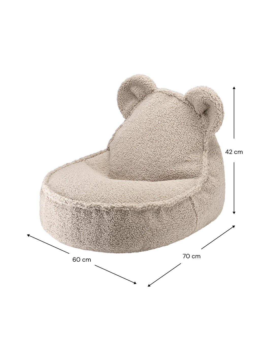 OUTLET Fotel pufa dla dzieci Beanbag Bear Chair