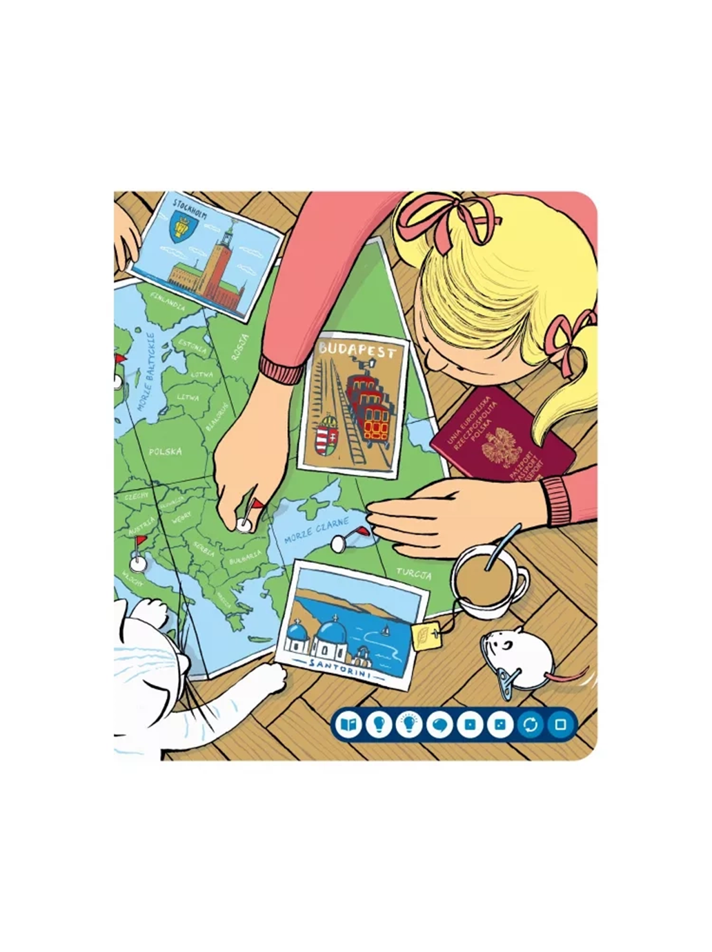 Europa na talerzu. Książka interaktywna Albi BÉBÉ Concept 