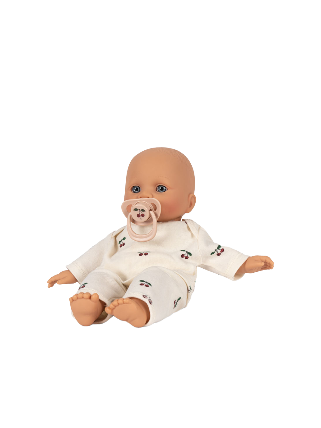 Lalka z miękkim brzuszkiem, ubrankiem i smoczkiem Konges Slojd BÉBÉ Concept 